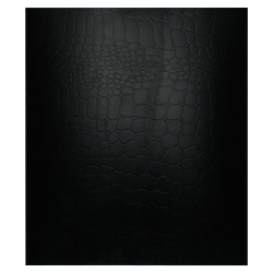 Тетрадь, А5, 48 листов, клетка, поля, Alingar, Black Croco metallic, AL12393