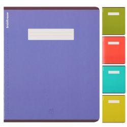 Тетрадь, А5, 48 листов, клетка, поля, ассорти 5 видов, Erich Krause, Unicolor Bright, 54237