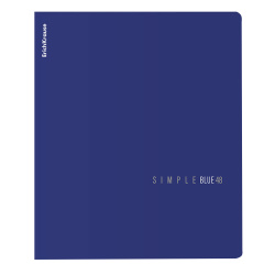 Тетрадь, А5, 48 листов, клетка, поля, Simple Color, Erich Krause, 65237