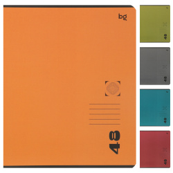 Тетрадь, А5, 48 листов, клетка, поля, ассорти 5 видов, БиДжи, Темные цвета, Т5ск48_лм 06834