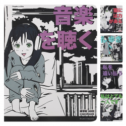 Тетрадь 48л клетка BrunoVisconti Manga anime City soft touch 7-48-1245 ассорти 5 видов
