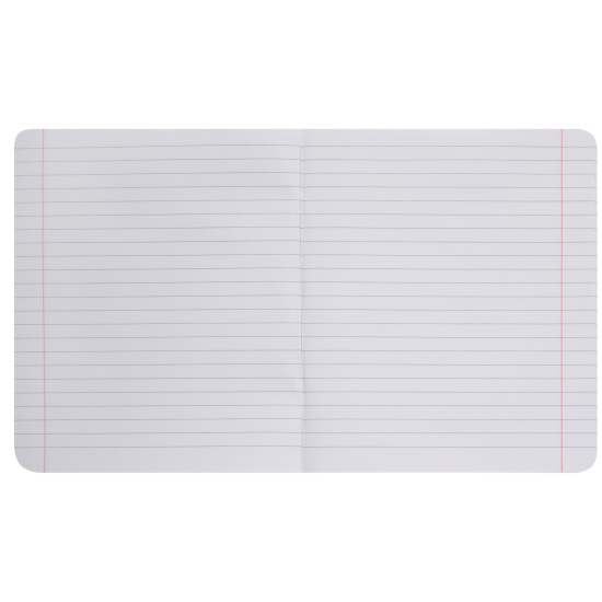 Тетрадь, А5, 48 листов, линия, поля, SoloMatte, Hatber, Красный шелк, 48Т5лВ2