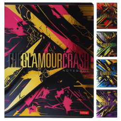 Тетрадь, А5, 48 листов, линия, поля, ассорти 5 видов, Hatber, The glamour crash, 48Т5мтлВ2