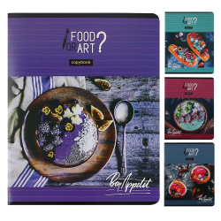 Тетрадь 60л Прочее Food&Art Т5ск60 5013 ассорти 4 вида