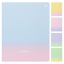 Тетрадь, А5, 80 листов, клетка, поля, ассорти 5 видов, БиДжи, Дыхание цвета, Т5ск80_лс 57660