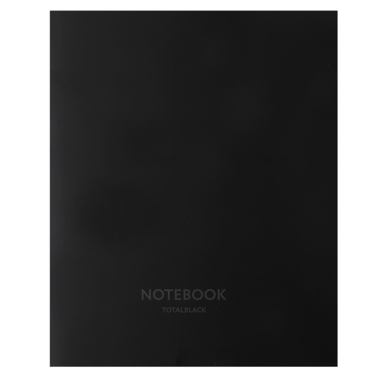 Тетрадь, А5, 96 листов, клетка, поля, Полином, Total black, 25092