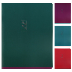 Тетрадь, А5, 96 листов, клетка, поля, ассорти 4 вида, Monocolor, БиДжи, Bright color, Т5ск96_тф 11120