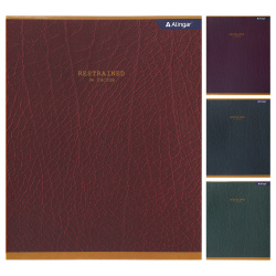 Тетрадь А5, 96 листов, линия, поля, ассорти 4 вида Alingar Classic AL8875