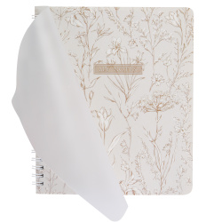 Тетрадь, А4, 80 листов, клетка, на спирали, Цветочный Паттерн, Феникс, 73368