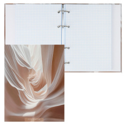 Тетрадь на кольцах, А5, 160 листов, клетка, Пастельный цвет, Проф-Пресс, 160-8952