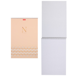 Блокнот, А4, 80 листов, клетка, на спирали, Hatber, Графика, N, 80Б4В1сп_35010