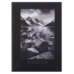Книжка записная, А4, 80 листов, клетка, книжный переплет, FIORENZO, Горы, 262241