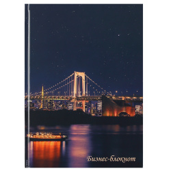 Книжка записная, А4, 160 листов, клетка, склейка, FIORENZO, Мост, 253966