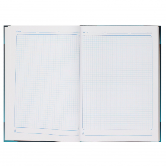 Бизнес-блокнот А4, 200 листов, клетка, склейка Проф-Пресс Синие окружности Б200-1361