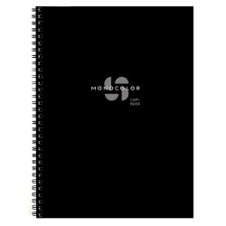 Тетрадь, А4, 96 листов, клетка, на спирали, Минимализм в надписях, Проф-Пресс, Т96-8336