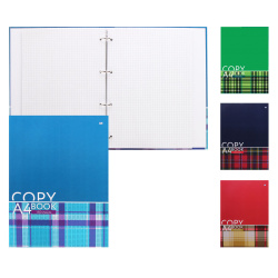 Тетрадь А4 160л на кольцах Офис Scottish color глянц лам Т4к_7БЦ160_лам 2102
