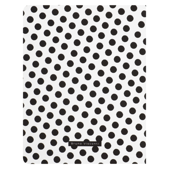 Дневник 1-11 класс, для девочек, мелованный картон Black polka dots BrunoVisconti 10-160/30
