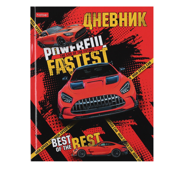 Дневник, 1-11 класс, для мальчиков, твердый картон 7Бц, Red Car, Hatber, 40ДТ5В_31168