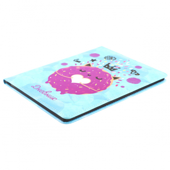 Дневник 1-11 класс, для девочек, твердый картон 7Бц, кожзам, поролон Donut КОКОС 214135
