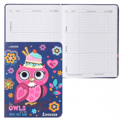 Дневник универ тв обл 7Бц к/з дев апплик Owl ляссе deVENTE 2021958
