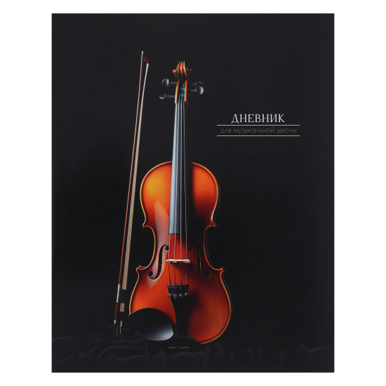 Дневник для музыкальной школы универсальный, мелованный картон Янтарная скрипка Проф-Пресс Д48-2507
