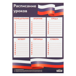 Расписание уроков А4 КОКОС Россия 240967