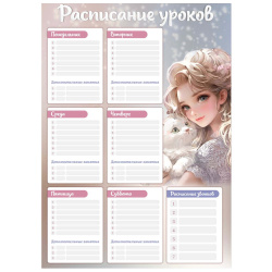 Расписание уроков А3 Гоночная машина выб лак 52298