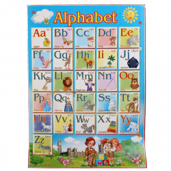 Плакат Алфавит английский 499*691 мелов карт 0-02-120