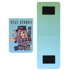 Закладка магнитная картон, 55*79 мм Мир открыток 2-89-203А