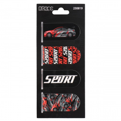 Закладка магнитная картон, набор 4 шт, 25*55 мм Sports Racing КОКОС 230819