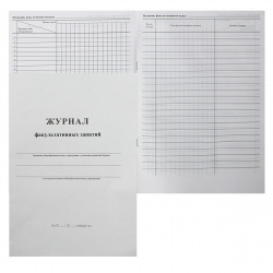 Журнал факультативных занятий 24л А4 15855