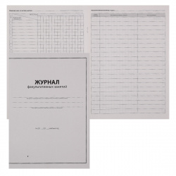 Журнал факультативных занятий А4 (195*275) 24л газет обл мел карт 24-2239