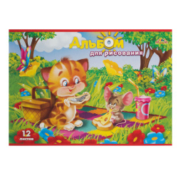 Альбом для рисования 12л Пикник С0223-38