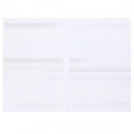 Тетрадь для нот Музыкальные инструменты А4, 12 листов, вертикальная, на скобе Феникс 62793