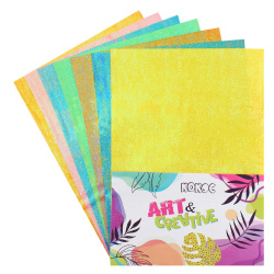Набор цветной бумаги А4, 7 листов, 7 цветов, односторонняя, в пакете КОКОС 232579