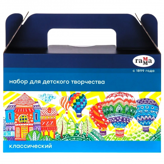 Набор для детского творчества с наполнением, 6 предметов, универсальный, картонная коробка Гамма Классический 270420206