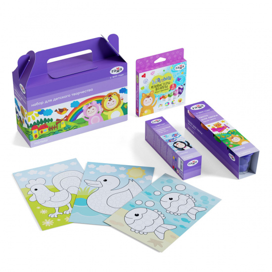 Набор для детского творчества с наполнением, 6 предметов, универсальный, картонная коробка Гамма Малыш 270420202