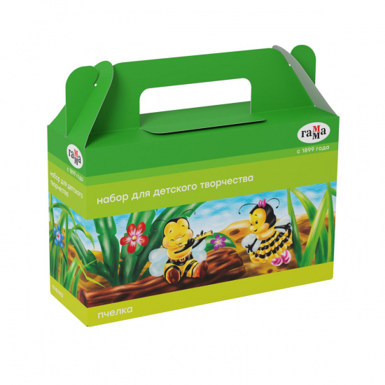 Набор для детского творчества с наполнением, 8 предметов, универсальный, картонная коробка Гамма Пчёлка 270420203