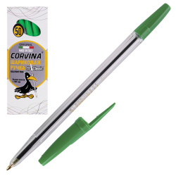 Ручка пишущий узел 1,0 мм, цвет чернил зеленый Corvina 40163/04