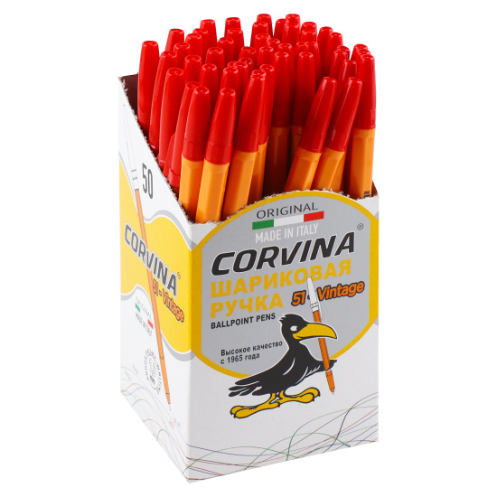 Ручка пишущий узел 1,0 мм, цвет чернил красный Corvina 40163/03G