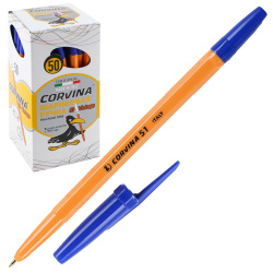 Ручка пишущий узел 1,0 мм, цвет чернил синий Corvina 40163/02G