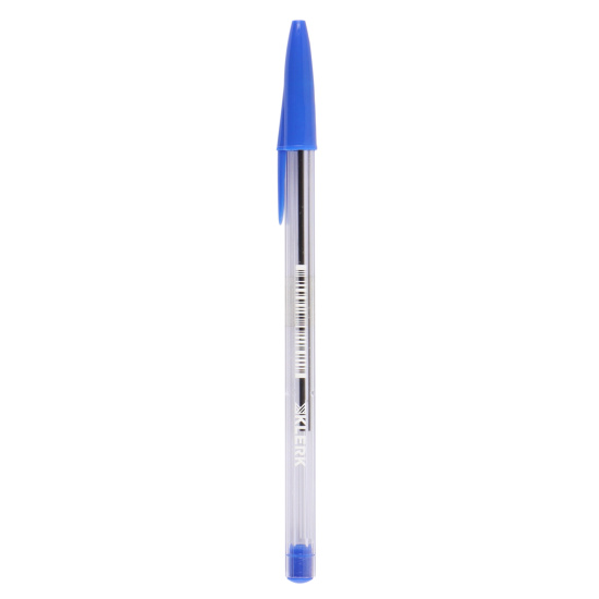 Ручка пишущий узел 0,7 мм, одноразовая, цвет чернил синий Basic KLERK 231718