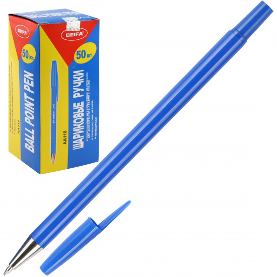 Ручка пишущий узел 0,7 мм, цвет чернил синий Beifa AA 110