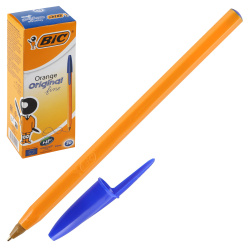 Ручка пишущий узел 0,8 мм, одноразовая, цвет чернил синий Orange Bic 8099221