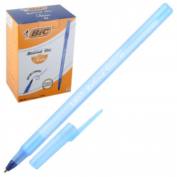 Ручка пишущий узел 1,0 мм, одноразовая, цвет чернил синий Round Stic Bic 934598