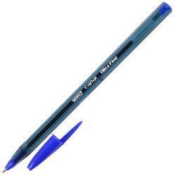 Ручка, пишущий узел 1,0 мм, одноразовая, цвет чернил синий, Cristal, Bic, 528921