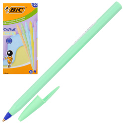 Ручка шар 1,0 тонир корп Bic Cristal Pastel однораз 302550 син к/к