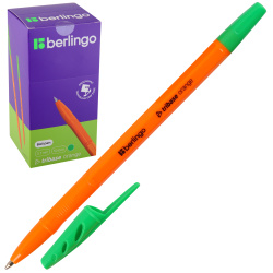 Ручка, масляная, пишущий узел 0,7 мм, цвет чернил зеленый, Tribase Orange, Berlingo, CBp_70914