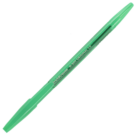 Ручка пишущий узел 1,0 мм, цвет чернил зеленый Stick&Grip R-301 Erich Krause 60975