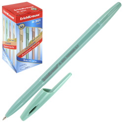 Ручка пишущий узел 0,7 мм, цвет чернил синий, ассорти 4 вида Powder Stick R-301 Erich Krause 55388